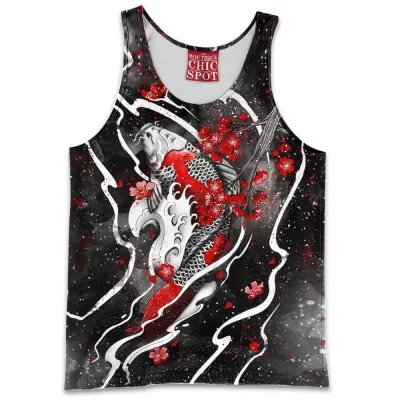 Koi Tank-Top, Flower Tank-Top