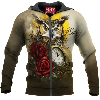 Owl Zip-Hoodie