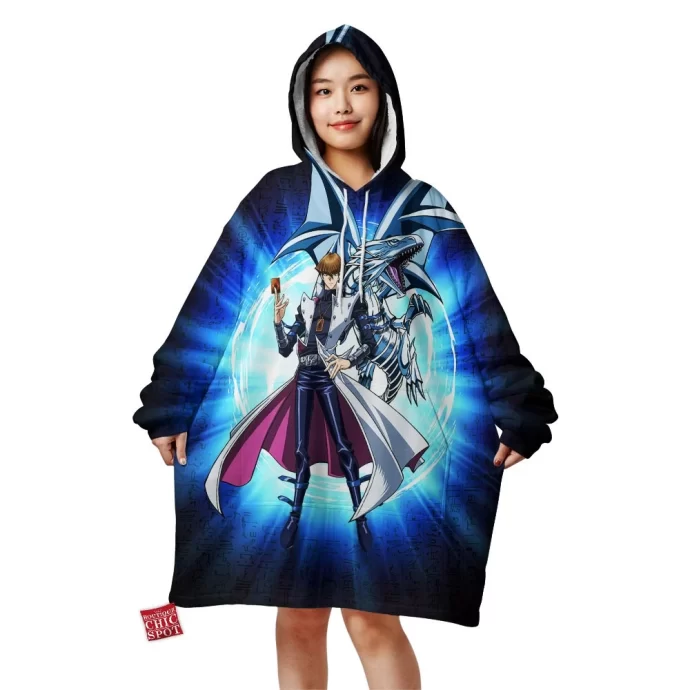 Kaiba & Blue-Eyes Dragon Blanket Hoodie