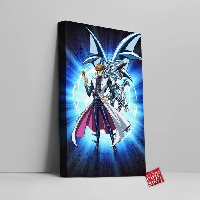 Kaiba & Blue-Eyes Dragon Canvas Wall Art