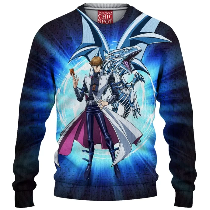 Kaiba & Blue-Eyes Dragon Knitted Sweater