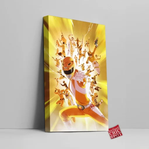 Yellow Power Ranger Canvas Wall Art