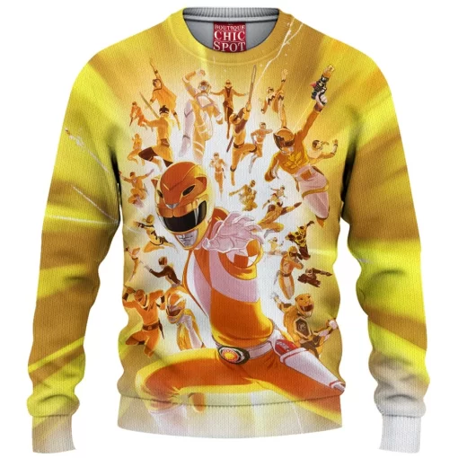 Yellow Power Ranger Knitted Sweater