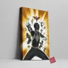 Black Power Ranger Canvas Wall Art