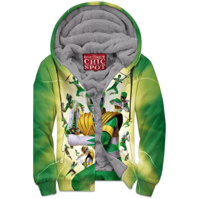 Mighty Morphin Power Rangers Zip-Fleece-Hoodie
