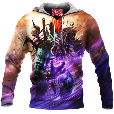 Game Fleece-Hoodie, Dota Fleece-Hoodie, Voljin Fleece-Hoodie, Warcraft Fleece-Hoodie