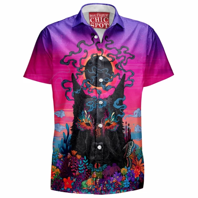 Black Wolf Hawaiian Shirt