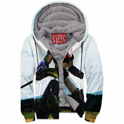 Anime Zip-Fleece-Hoodie, Mazinger Z Zip-Fleece-Hoodie