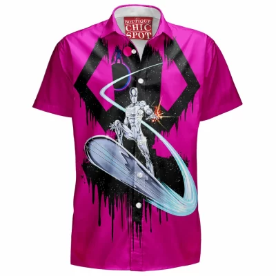 Comic Hawaiian-Shirt, Galactus Hawaiian-Shirt, Silver Surfer Hawaiian-Shirt