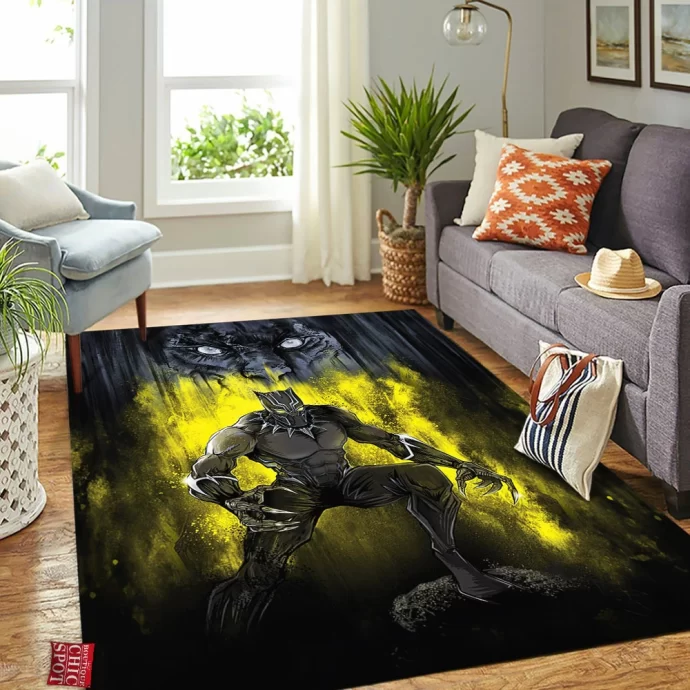 Black Panther Rectangle Rug