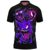 Anime Polo Shirt, Gengar Polo Shirt, Pokemon Polo Shirt