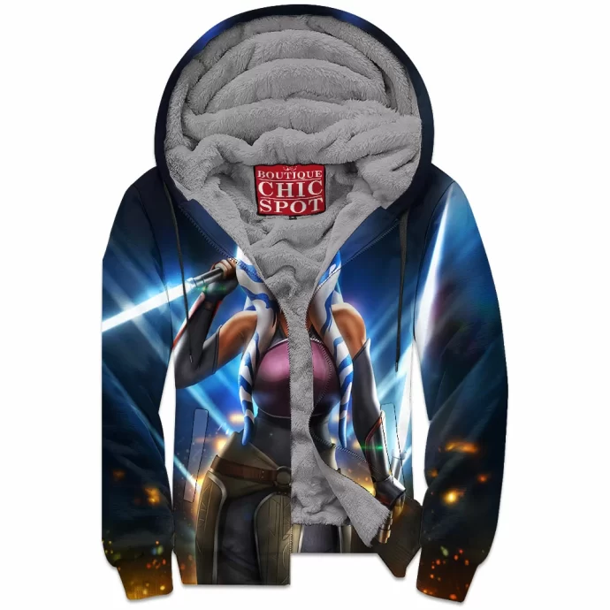 Ahsoka Tano Zip Fleece Hoodie