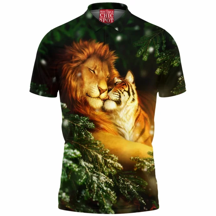 Lion And Tiger Polo Shirt