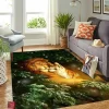 Lion And Tiger Rectangle Rug