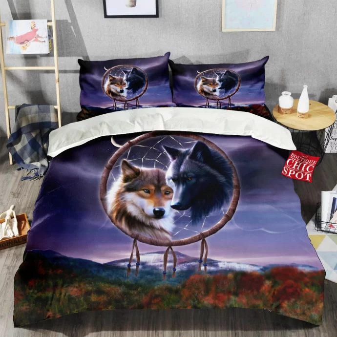 Dreamcatcher Wolf Bedding Set