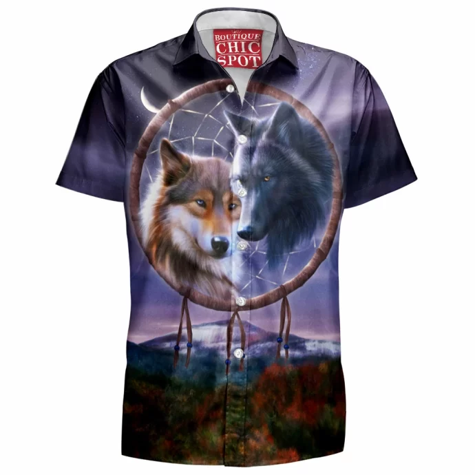 Dreamcatcher Wolf Hawaiian Shirt