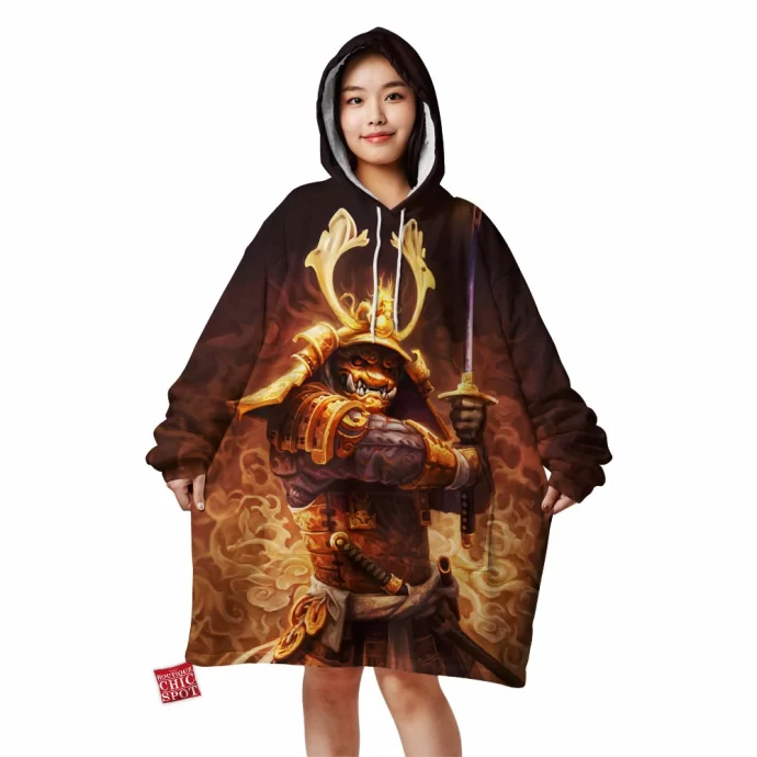 Golden Samurai Blanket Hoodie