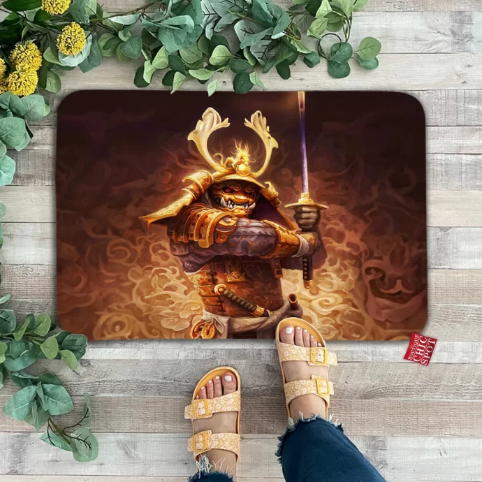 Golden Samurai Doormat