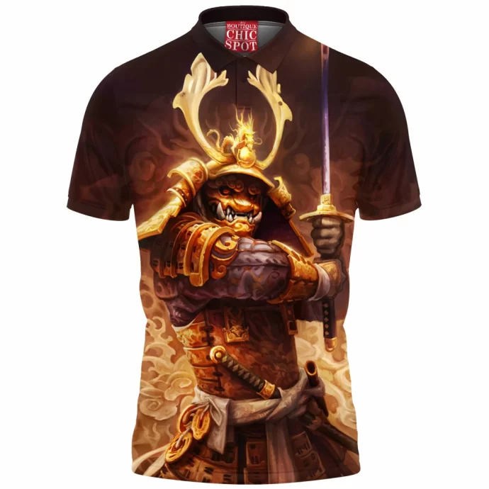 Golden Samurai Polo Shirt