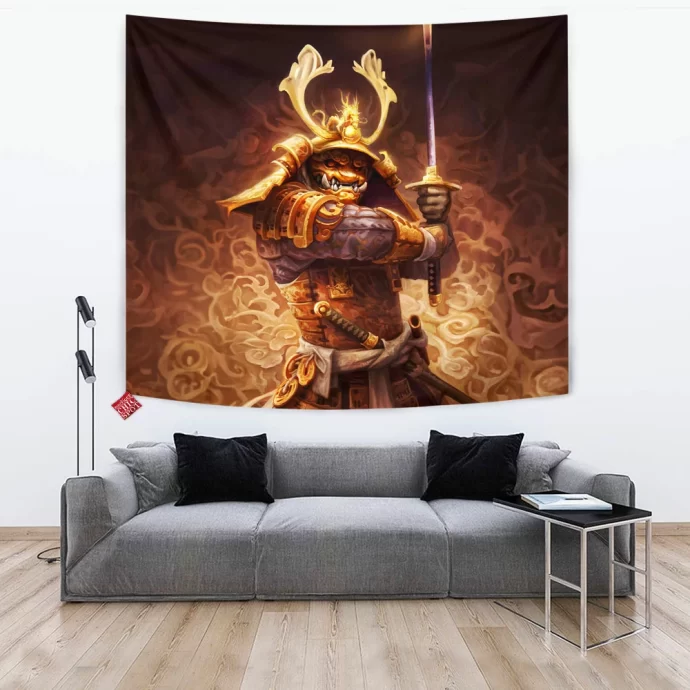 Golden Samurai Tapestry