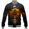 Anime Baseball-Jacket, Meowth Baseball-Jacket, Pokemon Baseball-Jacket