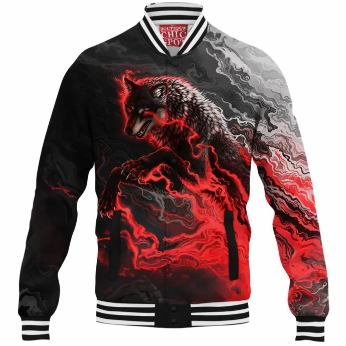 Shadow Wolf Baseball Jacket