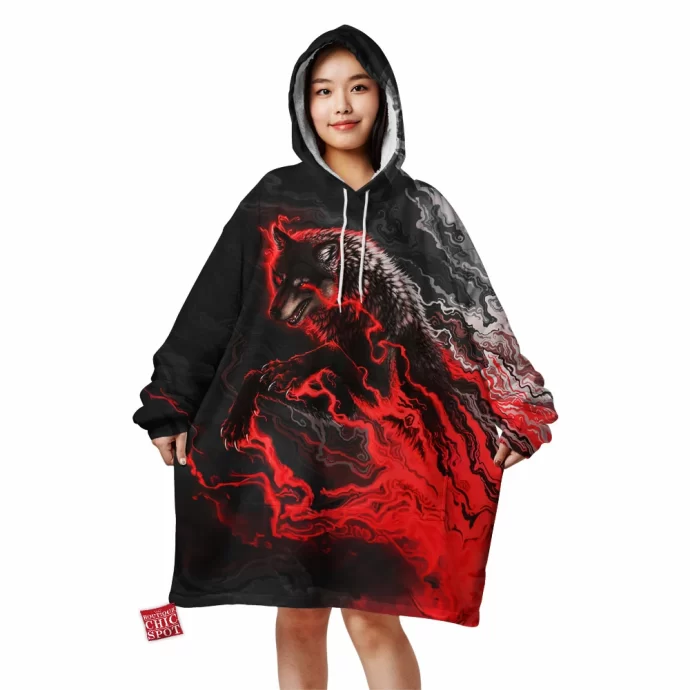 Shadow Wolf Blanket Hoodie