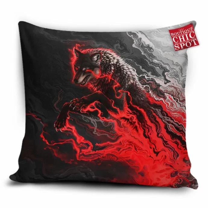 Shadow Wolf Pillow Cover