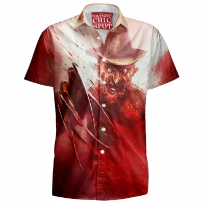 A Nightmare On Elm Street Hawaiian-Shirt, Freddy Krueger Hawaiian-Shirt, Horror Hawaiian-Shirt