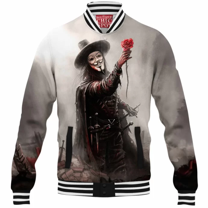 V For Vendetta Baseball Jacket