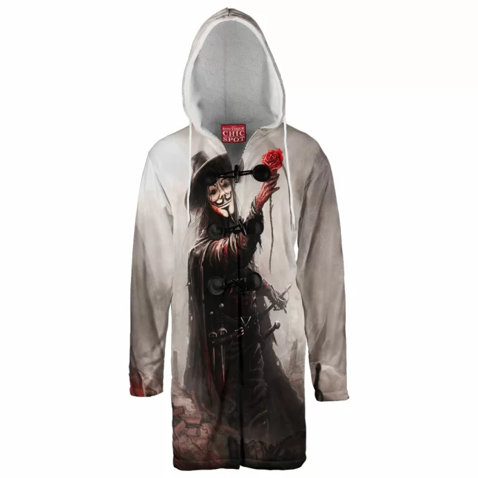 V For Vendetta Hooded Cloak Coat