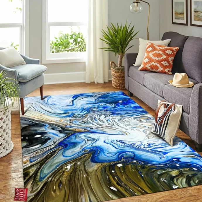 Tributaries Rectangle Rug