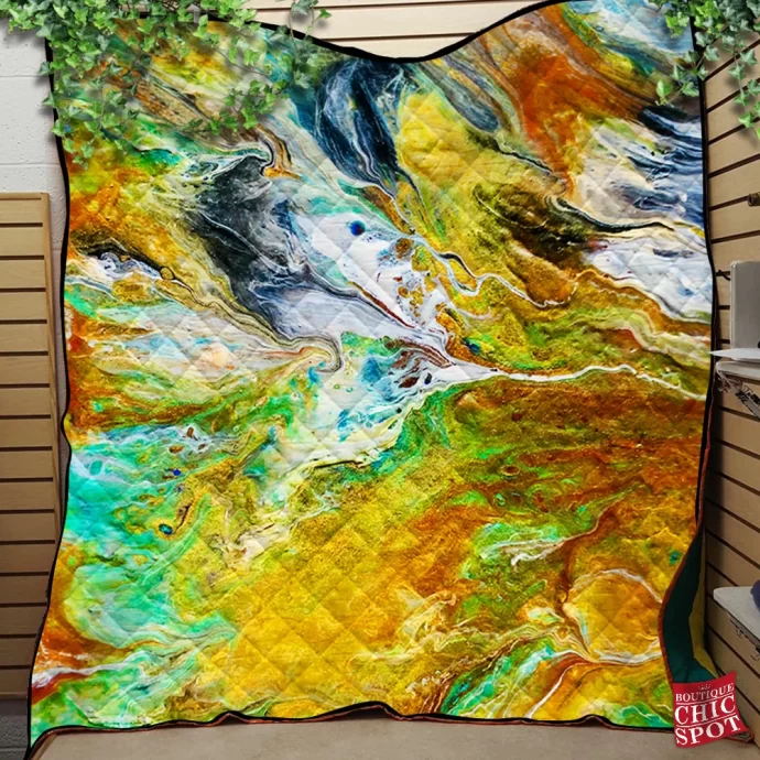 Rivulets Quilt Blanket