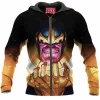 Comic Zip-Hoodie, Thanos Zip-Hoodie