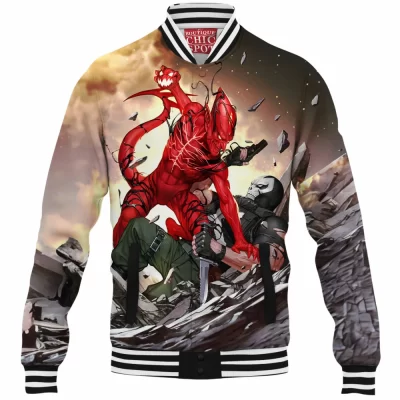 Comic Baseball-Jacket, Red Goblin Baseball-Jacket