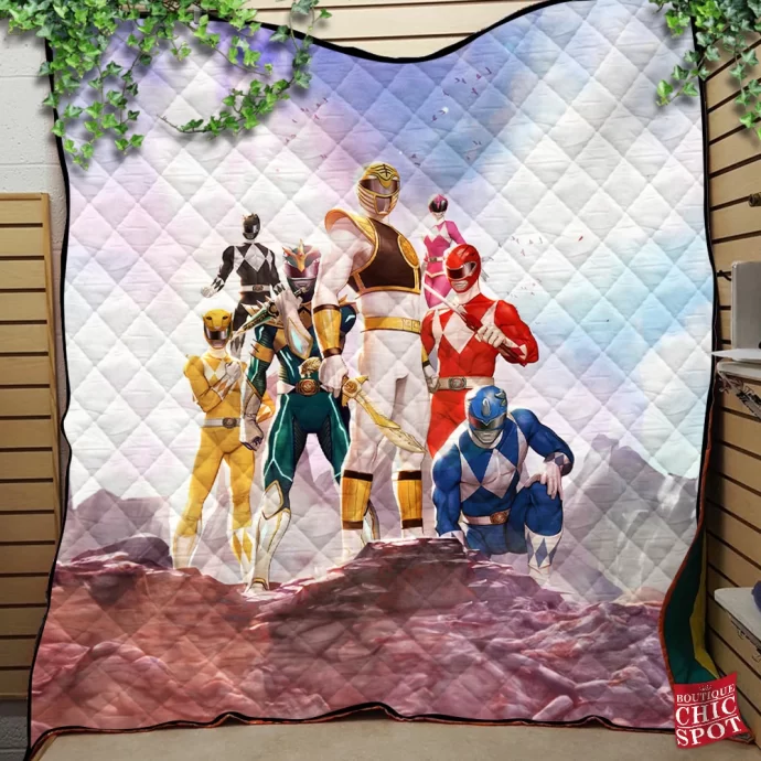 Power Rangers Mighty Morphin Quilt Blanket