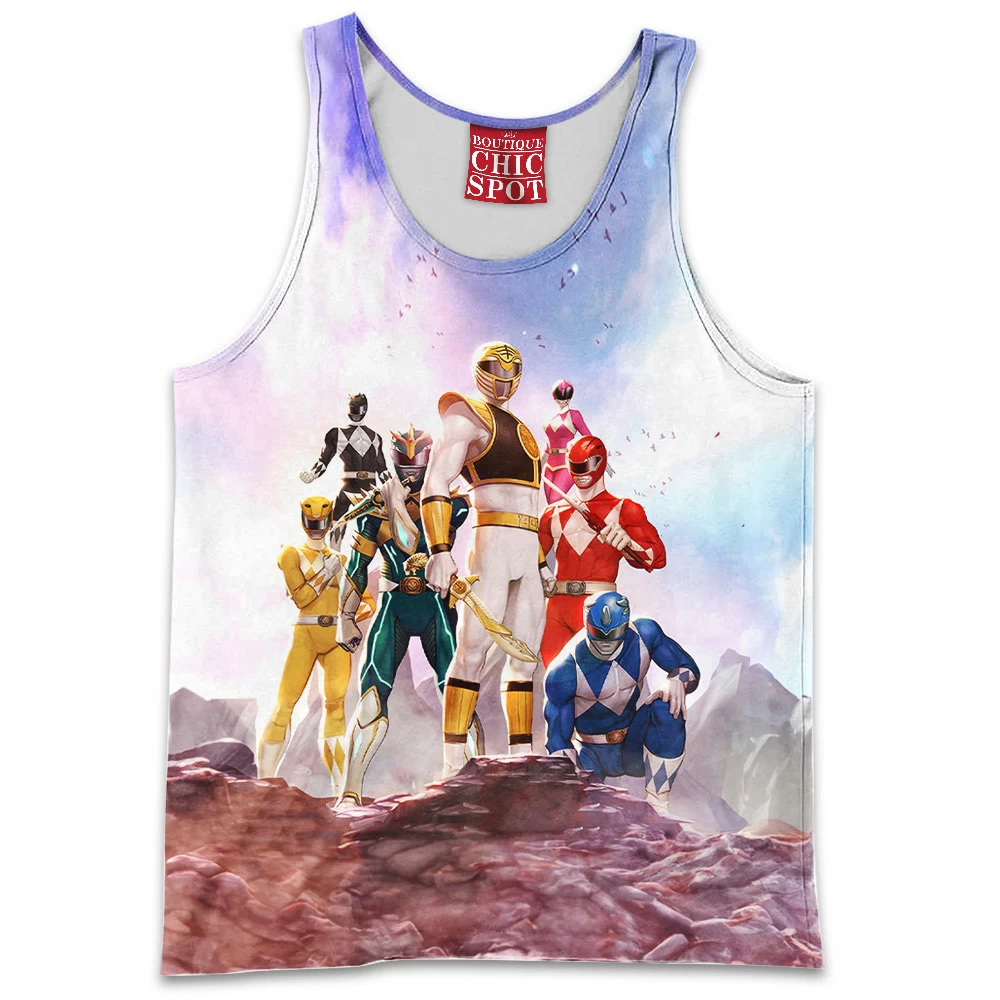 Mighty Morphin Power Rangers Tank-Top 1 N THAO Boutique 2184 Tank Top