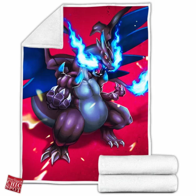 Mega Charizard Fleece Blanket