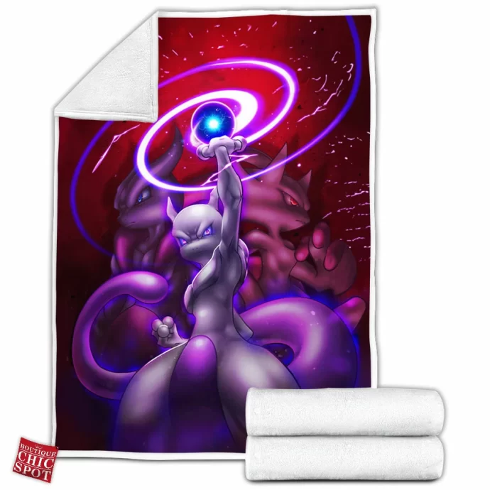 Mewtwo Fleece Blanket