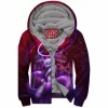 Anime Zip-Fleece-Hoodie, Mewtwo Zip-Fleece-Hoodie, Pokemon Zip-Fleece-Hoodie