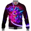 Anime Baseball-Jacket, Gengar Baseball-Jacket, Pokemon Baseball-Jacket