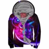 Anime Zip-Fleece-Hoodie, Gengar Zip-Fleece-Hoodie, Pokemon Zip-Fleece-Hoodie