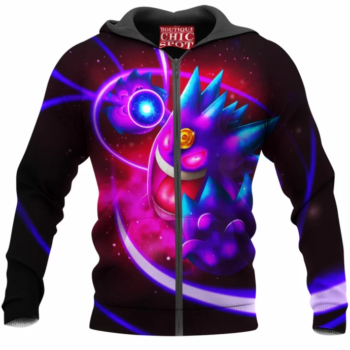 Mega Gengar Zip Hoodie