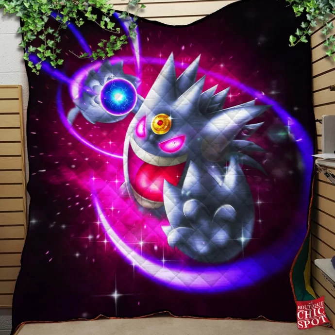 Mega Gengar Quilt Blanket