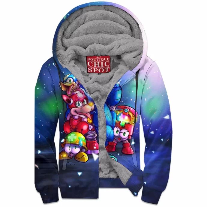 Mega Man Zip Fleece Hoodie