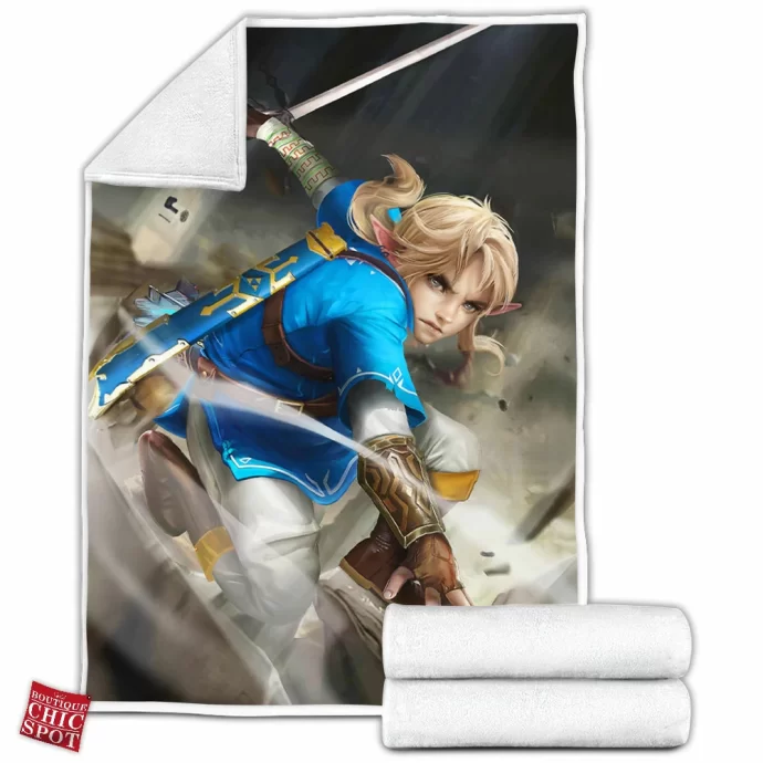 Breath Of The Wild Link Zelda Fleece Blanket