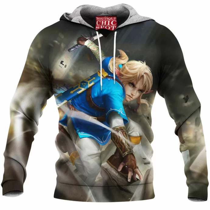 Breath Of The Wild Link Zelda Fleece Hoodie