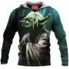 Sci-Fi Fleece-Hoodie, Star Wars Fleece-Hoodie, Yoda Fleece-Hoodie