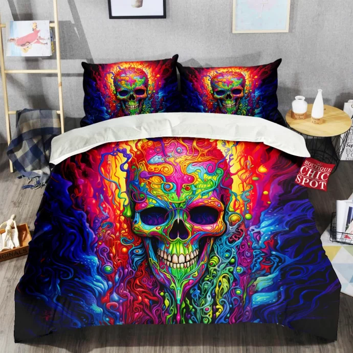 Colorful Skull Bedding Set