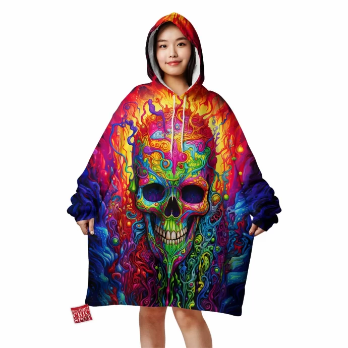 Colorful Skull Blanket Hoodie